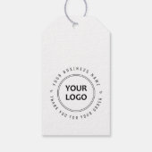 Dankeschön für das Logo-Geschäft Geschenkanhänger (Rückseite)