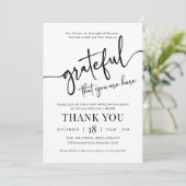 Dankeschön für die Einladung (Stehend Vorderseite)