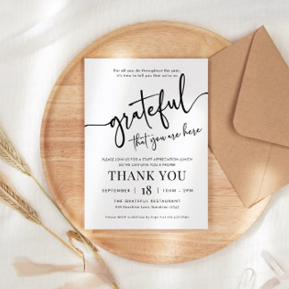 Dankeschön für die Einladung