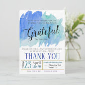 Dankeschön für die Einladung, dankbar für Sie Einladung (Stehend Vorderseite)