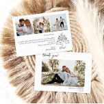 Dankeschön für die Hochzeit Dankeskarte<br><div class="desc">Whimsical französischer Stil Foto-Karte für Hochzeit Dankeschön Karte. Personalisiert mit Ihrem Foto,  Namen und Datum. Foto von Freepick</div>