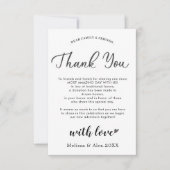 Dankeschön für die Karte | Dankeschön Karte (Vorderseite)