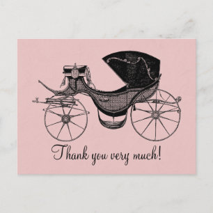Dankeschön für die Prinzessinnen-Baby-Party Postkarte