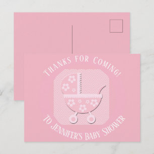 Dankeschön für die Teilnahme an Jennifers Babypart Postkarte