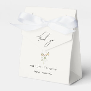 Dankeschön für die Vintage-Rustikal-Wildblumen-Hoc Geschenkschachtel