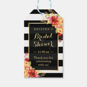 Dankeschön für Herbst-Hochzeitsdusche und Herbstfl Geschenkanhänger