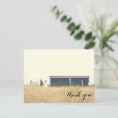 Dankeschön für Hochzeit, Postkarte, einfacher Eckt Postkarte (Stehend Vorderseite)