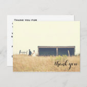 Dankeschön für Hochzeit, Postkarte, einfacher Eckt Postkarte (Vorne/Hinten)