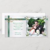 Dankeschön für Hochzeitsfotografie Dankeskarte (Vorne/Hinten)