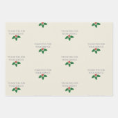 Dankeschön für Ihre Dienste Geschenkpapier Set (Vorderseite 2)