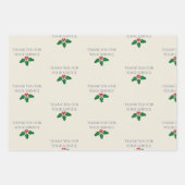 Dankeschön für Ihre Dienste Geschenkpapier Set (Vorderseite)