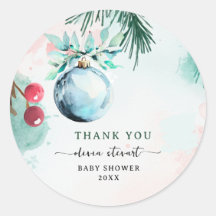 Dankeschön für Jungen-Baby-Party zum Winterweihnac