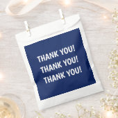 Dankeschön für Kindergeburtstagsfeier Blau Geschenktütchen (Ausgeschnitten)
