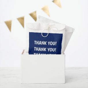Dankeschön für Kindergeburtstagsfeier Blau Geschenktütchen