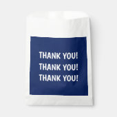 Dankeschön für Kindergeburtstagsfeier Blau Geschenktütchen (Vorderseite)