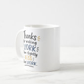Dankeschön für Kollegengeschenke  Kaffeetasse (Vorderseite Links)