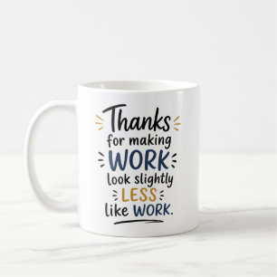 Dankeschön für Kollegengeschenke Kaffeetasse