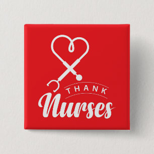 Dankeschön für Krankenschwestern Button