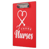 Dankeschön für Krankenschwestern Klemmbrett (Links)