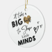 Dankeschön für LehrerInnen Keramik Ornament (Links)