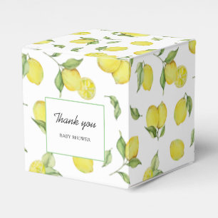 Dankeschön für Lemon Baby Shower Geschenkschachtel