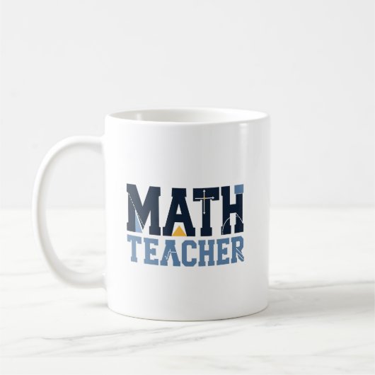 Dankeschön für Mathematiklehrer Kaffeetasse (Links)