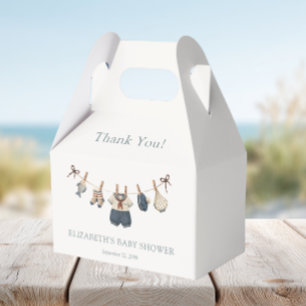 Dankeschön für Nautical Boy's Babyshower Geschenkschachtel