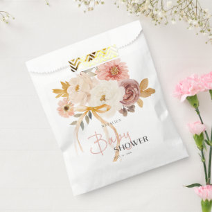 Dankeschön für Soft Autumn Spring Floral Baby Show Geschenktütchen
