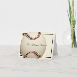 Dankeschön für Vintage-Baseball Dankeskarte