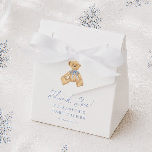 Dankeschön für Vintage-Teddybär-Baby-Shower Geschenkschachtel