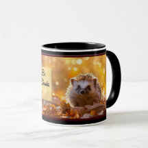 Dankeschön & Geben Herbst-Igel-Tasse