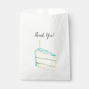 Dankeschön Geburtstagstorte Wasserfarbe Geschenktütchen