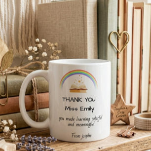 Dankeschön-Geschenk für Lehrer Liebe Virales Ästhe Kaffeetasse
