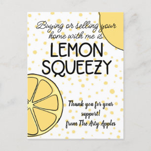 Dankeschön-Geschenk für Mitarbeiter Immobilienmakl Postkarte