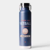 Dankeschön-Geschenk für Netball-Trainer-Team Trinkflasche (Vorne)