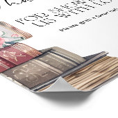 Dankeschön Geschenk Geschichte Buch Neues Kapitel  Poster (Ecke)