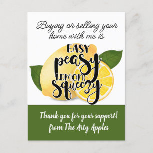 Dankeschön Geschenk Marketing Kunde real Anwesen Postkarte