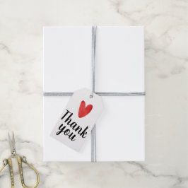 Dankeschön-Geschenk oder Geschäftsetikett Rot Wass Geschenkanhänger