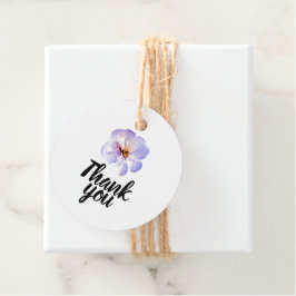 Dankeschön-Geschenkanhänger - Süße blaue Wasserfar Geschenkanhänger