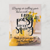 Dankeschön Geschenkgutachten Marketing real Anwese Postkarte (Vorderseite)