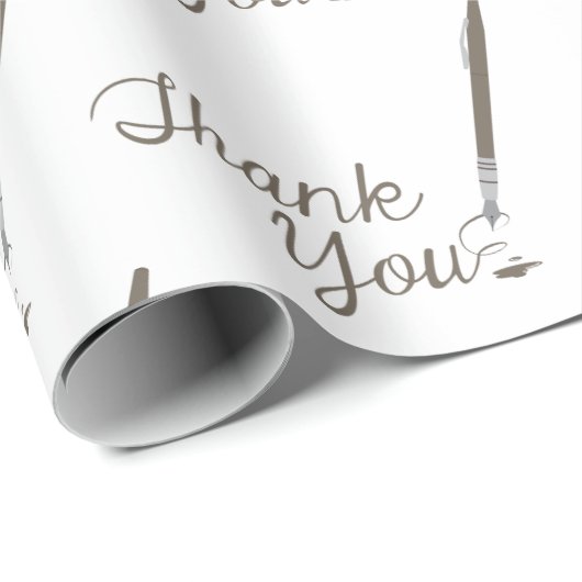 Dankeschön Geschenkpapier (Rolleneckpunkt)