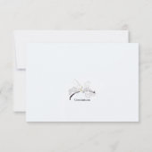 Dankeschön Gray Tone Sympathy Card Dankeskarte (Rückseite)