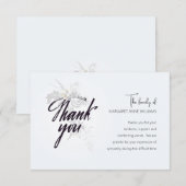 Dankeschön Gray Tone Sympathy Card Dankeskarte (Vorne/Hinten)