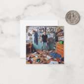 Dankeschön Grußkarte Mitteilungskarte (Vorderseite/Rückseite Beispiel)