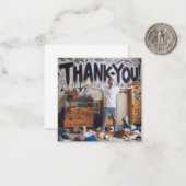 Dankeschön Grußkarte Mitteilungskarte (Vorderseite/Rückseite Beispiel)