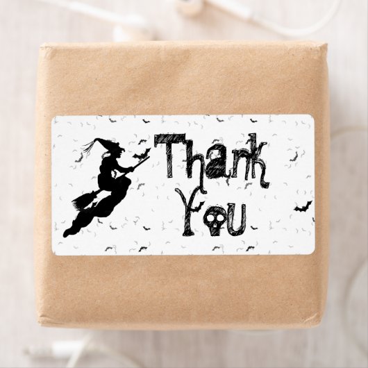 Dankeschön | Halloween Silhouette Schwarz/Weiß (Insitu)