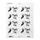 Dankeschön | Halloween Silhouette Schwarz/Weiß (Vorne)