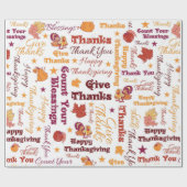 Dankeschön - Happy Thanksgiving Day Geschenkpapier (Flach)