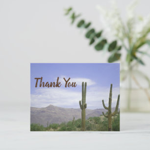 Dankeschön Hausgast Wüstenfoto Saguaro-Kaktus Postkarte