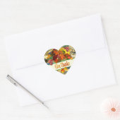 Dankeschön ~ Heftsticker Herz-Aufkleber (Umschlag)
